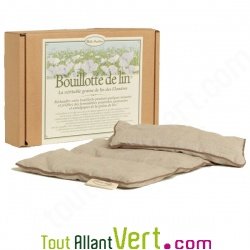 Bouillotte en graines de lin des Flandres, 40x20cm