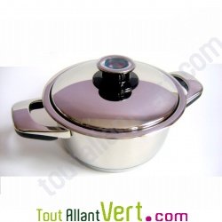 Faitout Bas 1,8lt - Basse Temp�rature 16 cm inox 18/10 ABE