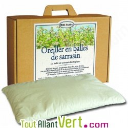 Oreiller en balles de sarrasin bio, Mille Oreillers
