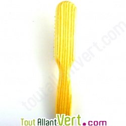 Brosse cheveux rectangulaire en bois  Tek, picots en bois