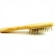 Brosse cheveux rectangulaire en bois  Tek, picots en bois