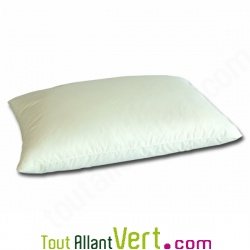 Oreiller en duvet d\'oie bio souple, 40 x 60 cm et coton biologique, Mille Oreillers