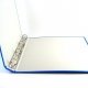 Classeur recycl� bleu, 4 anneaux, dos 3 cm