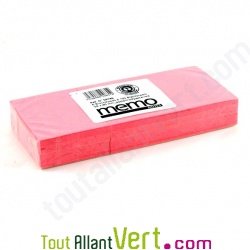 Lot de 6 x 100 Pense-b�te repositionnable recycl� 50x40 mm, rose