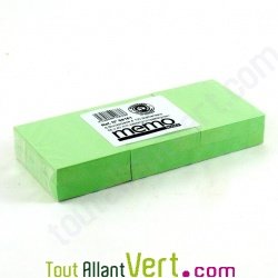 Lot de 6 x 100 Pense-b�te repositionnable recycl� 50x40 mm, vert pastel
