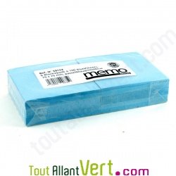 Lot de 6 x 100 Pense-b�te repositionnable recycl� 75x75 mm, bleu pastel