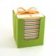 Bloc cube olive papier recycl� 250 feuilles multi-couleur, 11 cm