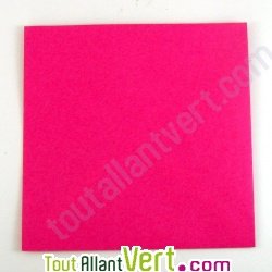 Enveloppes recycl�es 15x15 cm, rose, Couleur de Provence, 100g, lot de 50