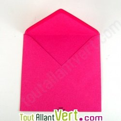 Enveloppes recycl�es 15x15 cm, rose, Couleur de Provence, 100g, lot de 50
