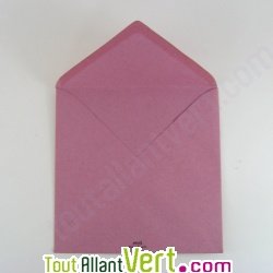 Enveloppes recycl�es 15x15 cm, parme, Couleur de Provence, 100g, lot de 50