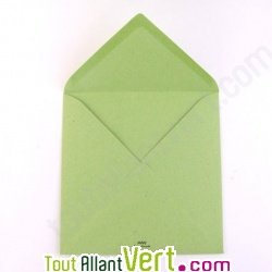 Enveloppes recycl�es 15x15 cm, pistache, Couleur de Provence, 100g, lot de 50