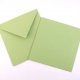 Enveloppes recycl�es 15x15 cm, pistache, Couleur de Provence, 100g, lot de 50