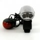 Lampe vlo  dynamo avant et arrire, 3 leds puissantes