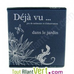 D�j� vu, jeu de m�moire et d\'observation sur le th�me du jardin, bleu marine