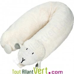 Coussin de d�tente et d\'allaitement, coton bio et balle d\'�peautre bio, mouton