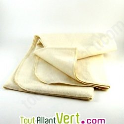 Serviette pour le change, coton bio en molleton