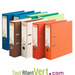 Classeur � levier carton recycl� 2 anneaux Forever, dos 8 cm