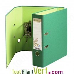 Classeur � levier carton recycl� 2 anneaux Forever, dos 8 cm
