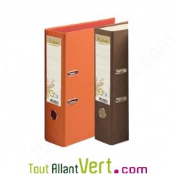 Classeur � levier carton recycl�, orange, Forever, dos 8 cm