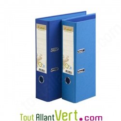 Classeur � levier carton recycl�, bleu fonc�, Forever, dos 8 cm