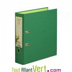 Classeur � levier carton recycl�, vert fonc�, Forever, dos 8 cm