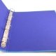 Classeur 4 anneaux carton recycl�, bleu clair Forever, dos 4 cm