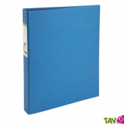Classeur 4 anneaux carton recycl�, bleu clair Forever, dos 4 cm