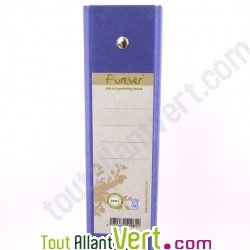 Classeur 4 anneaux carton recycl�, bleu fonc� Forever, dos 4 cm