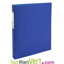 Classeur 4 anneaux carton recycl�, bleu fonc� Forever, dos 4 cm