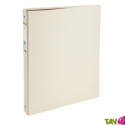 Classeur 4 anneaux carton recycl, sable Forever, dos 4 cm