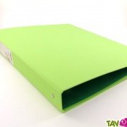 Classeur 4 anneaux carton recycl�, vert clair Forever, dos 4 cm