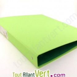 Classeur 4 anneaux carton recycl�, vert clair Forever, dos 4 cm