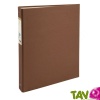 Classeur 4 anneaux carton recycl�, chocolat, Forever, dos 4 cm