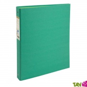 Classeur 4 anneaux carton recycl�, vert fonc�, Forever, dos 4 cm