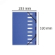 Trieur 9 compartiments bleu, dos extensible, A4+ recycl�, Forever