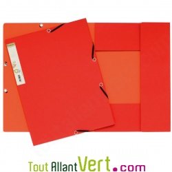 Chemise 3 rabats + �tiquette, recycl�, rouge Forever