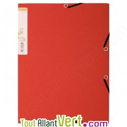 Chemise 3 rabats + �tiquette, recycl�, rouge Forever