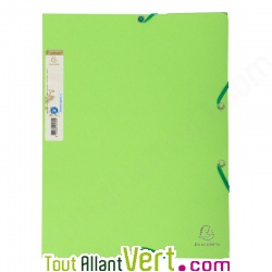 Chemise 3 rabats + �tiquette, recycl�, vert clair Forever