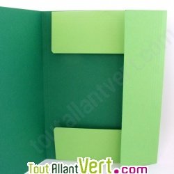 Chemise 3 rabats + �tiquette, recycl�, vert clair Forever