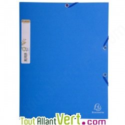 Chemise 3 rabats + �tiquette, recycl�, bleu clair Forever