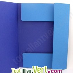 Chemise 3 rabats + �tiquette, recycl�, bleu clair Forever