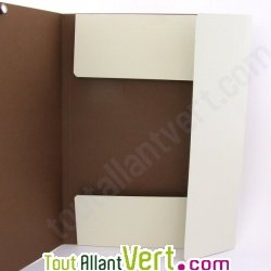 Chemise 3 rabats + �tiquette, recycl�, sable Forever