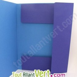 Chemise 3 rabats + �tiquette, recycl�, bleu fonc� Forever