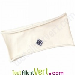 Bandeau cheveux coton bio et �lasthane, naturel