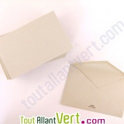 Enveloppes recycl�es 9x14 cm, Couleur de Provence, lot de 100, ivoire