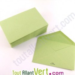 Enveloppes recycl�es 9x14 cm, Couleur de Provence, 100g, lot de 50, vert