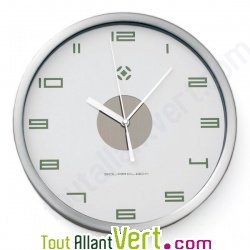 Horloge cadran solaire �cologique ROSARUM A6 Blanc/Vert