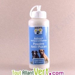 Poudre anti-puces pour animaux domestiques sans lavage