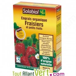 Engrais organique Fraisiers et petits fruits, agr�e bio 750g, Solabiol