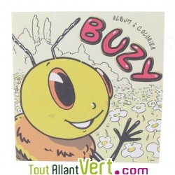 Cahier  colorier Buzy, histoire des abeilles en papier recycl